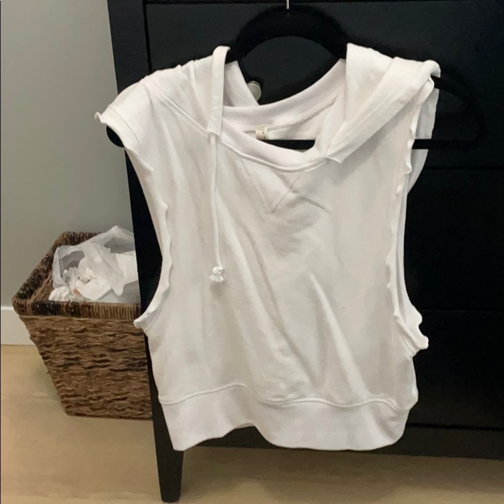 Free people sleeveless hoodie